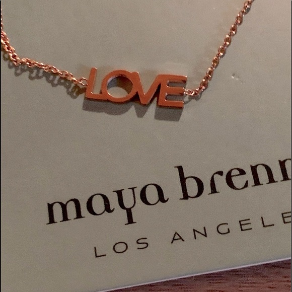 Maya Brenner Gold Ankle Bracelet “LOVE” - Picture 1 of 3